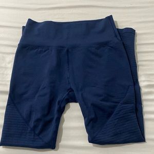 Alphalete Revival Navy‎ Fitted Stretchy Leggings Women Size L